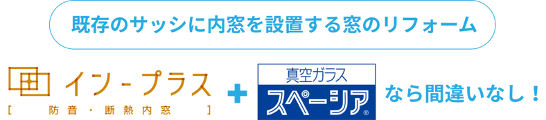 既存のサッシに内窓を設置する窓のリフォーム