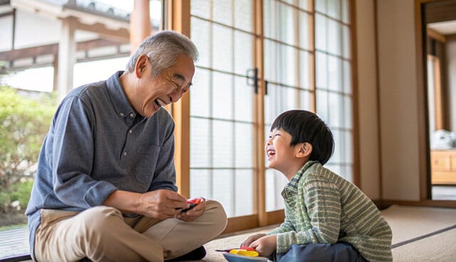 孫との快適な時間